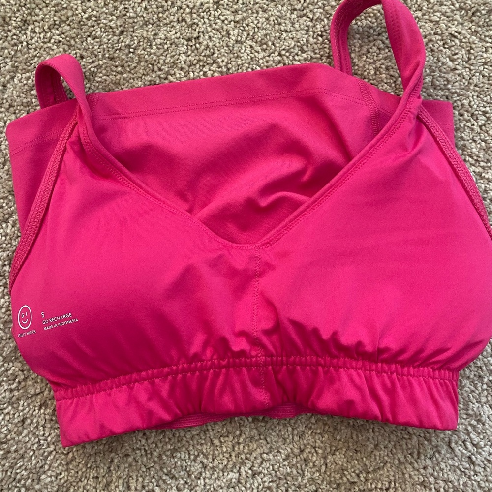 Gilly Hicks (Hollister) Vibrant Pink Padded Tank Top. - Picture 4 of 4
